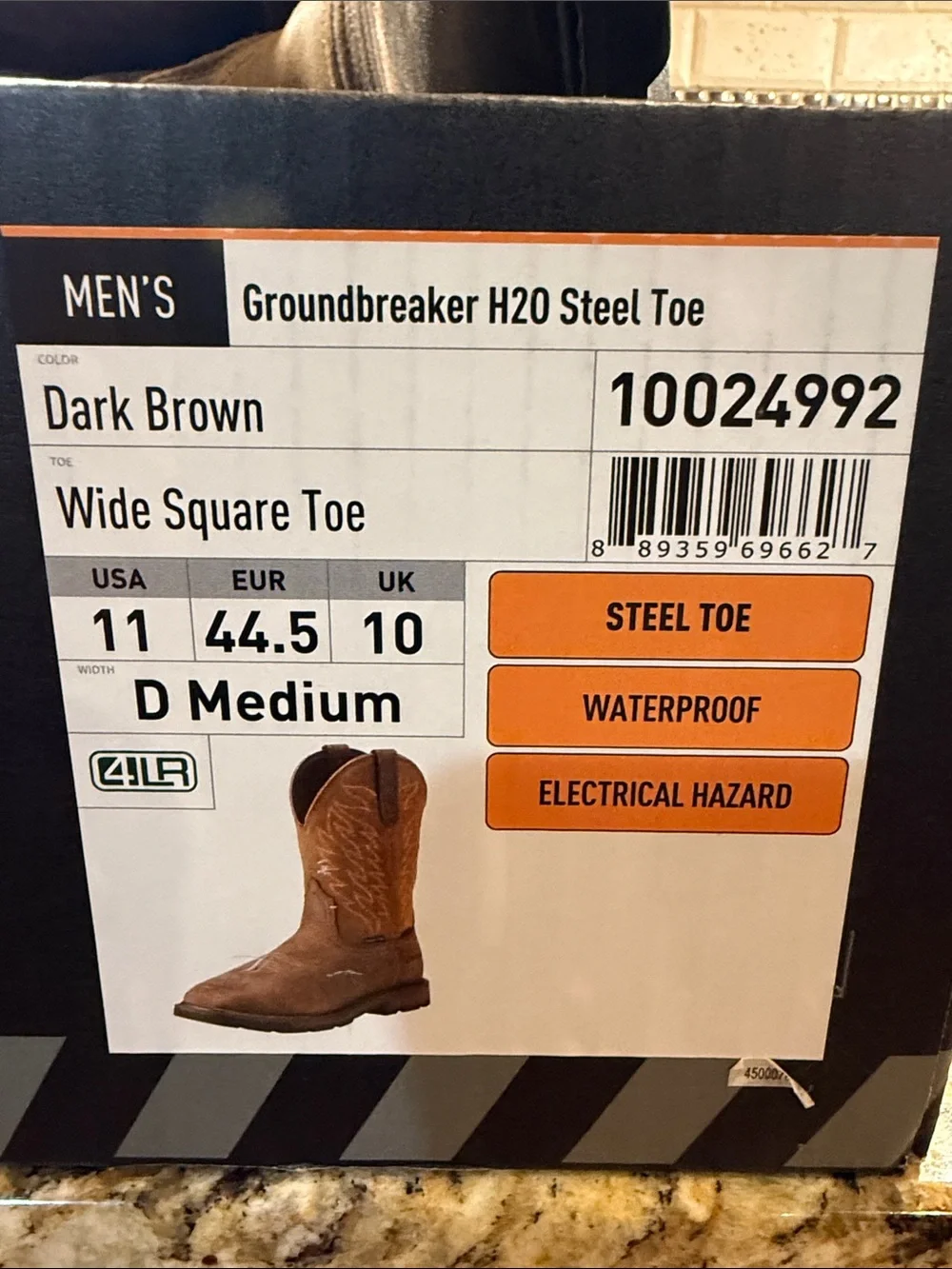 Ariat Groundbreaker H2O Steel Toe boots